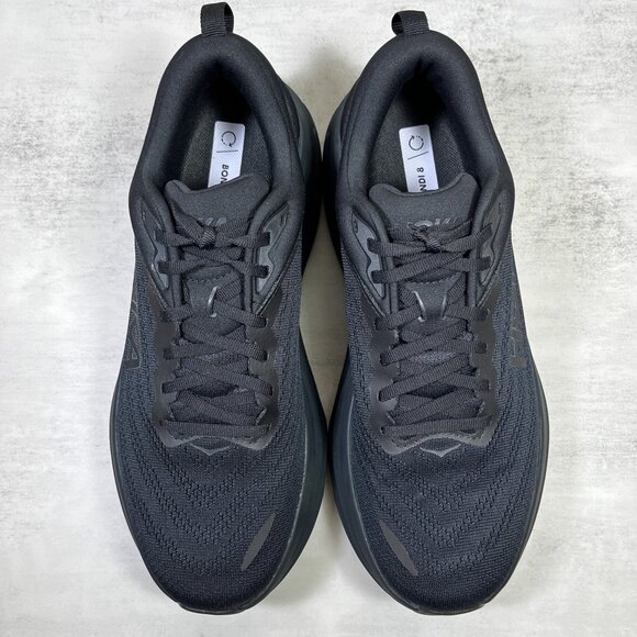 Hoka One One Bondi 8 Running Shoes - Women's Size 9 - Black - Picture 7 of 11